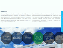 Tablet Screenshot of darwishholidays.com